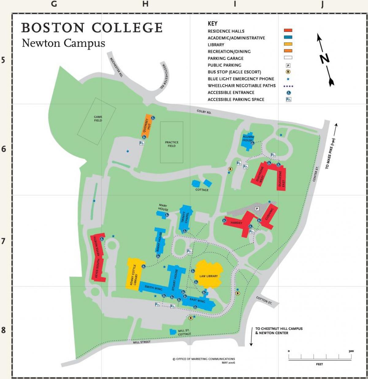 карту Бостанскага каледжа