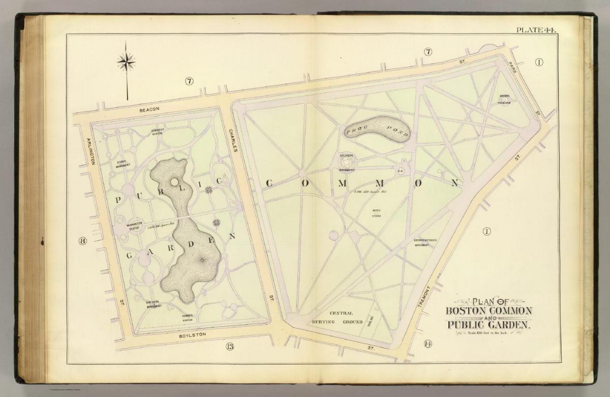 карта Бостан грамадскі сад