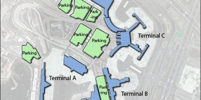 Карта тэрмінала аэрапорта Логан з