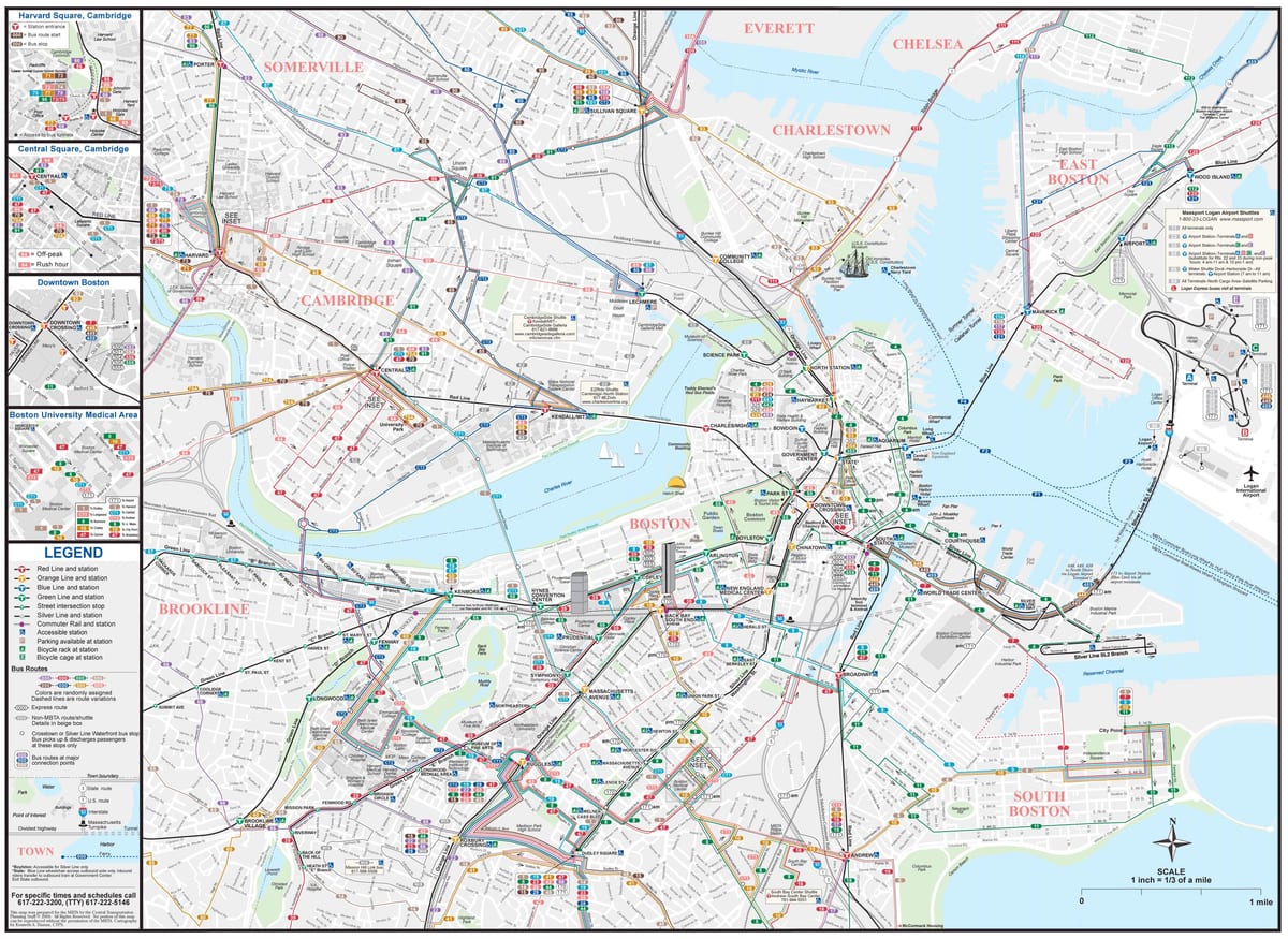 Mbta аўтобус карце