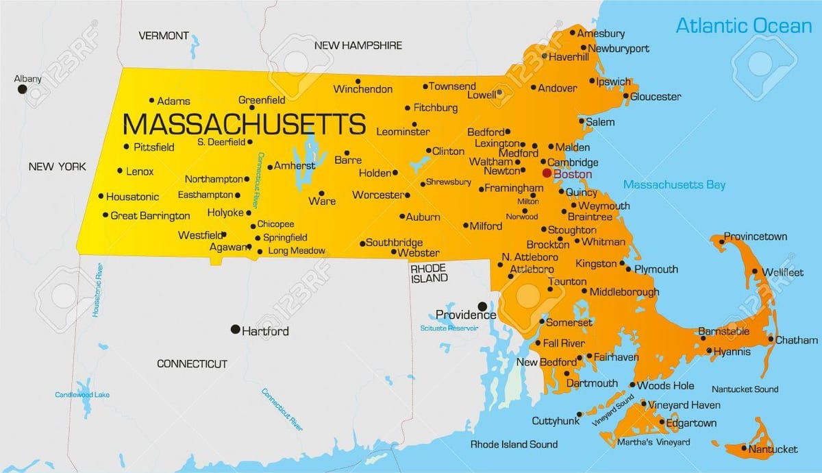 Massachuset карце