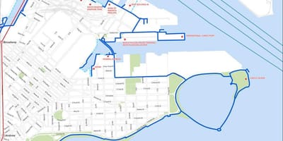 Вольнага часу harborwalk Бостане карце