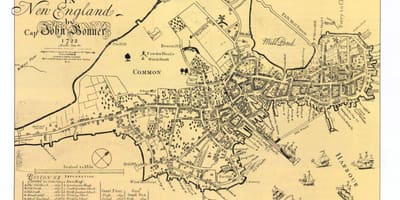 Старая карта Бостан